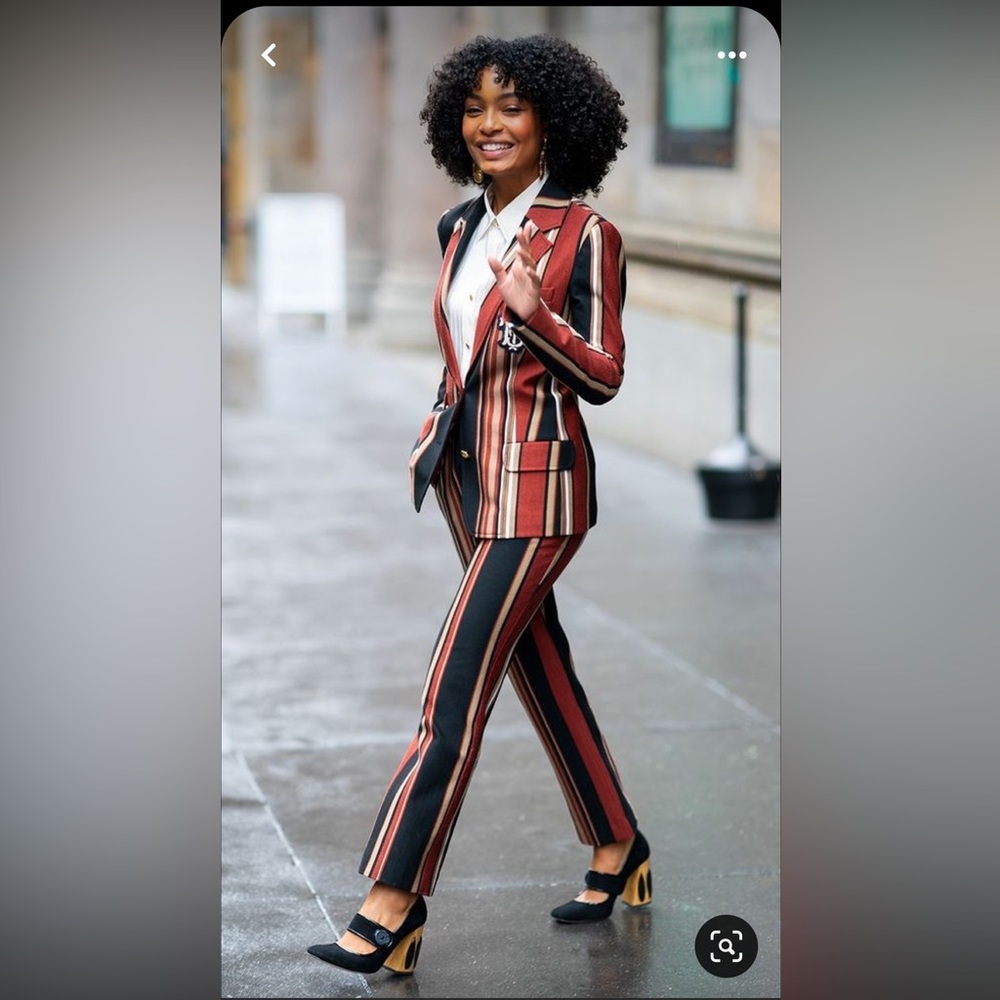 Tory Burch male inspired pantsuit
